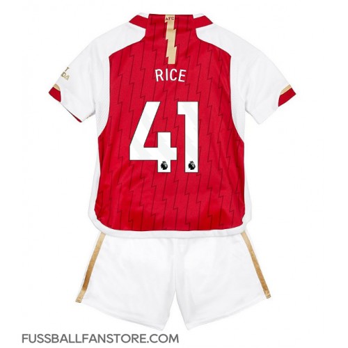 Arsenal Declan Rice #41 Replik Heimtrikot Kinder 2023-24 Kurzarm (+ Kurze Hosen)